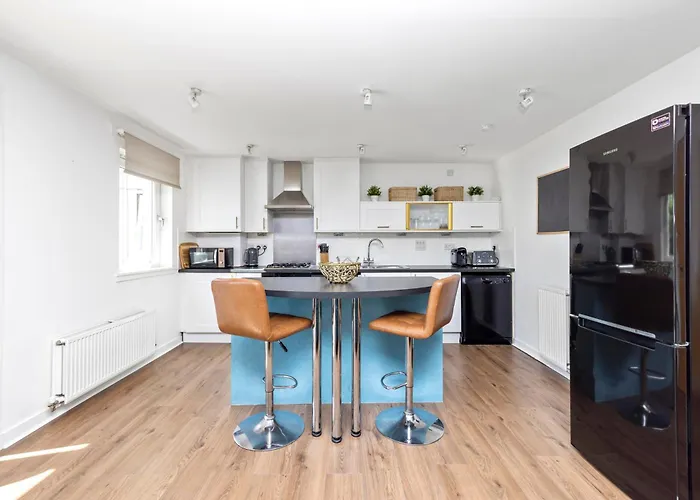Apartmán Joivy Modern 2 Bed Flat Near Murrayfield Stadium Edinburgh