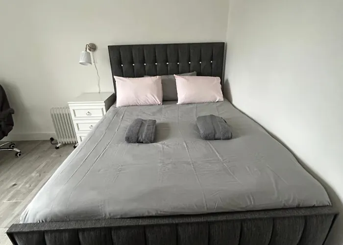 דירה Bright Bedroom With King Side Bed And Share Bathroom *